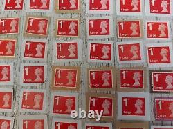 1st class unfranked large letter red stamps on paper x 220 £0.50 each
