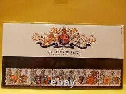 1st day cover stamps royal mail Mint Stamps, The queen's Beasts 285. 24-2 1998