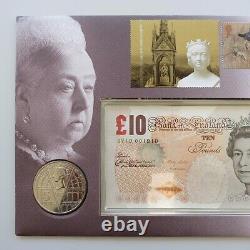 2001 Queen Victoria £10 Banknote Coin Cover UK First Day Cover Royal Mail