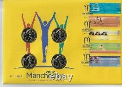 2002 Manchester COMMONWEALTH GAMES GREAT BRITAIN ROYAL MINT/MAIL