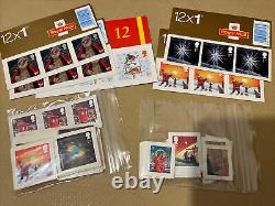 200 1st Class Self Adhesive Christmas Stamps Cheap Postage FV £250