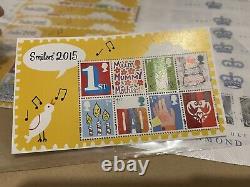 200 1st Class Stamps. Queen Diamond Jubilee. Smilers Minisheets. Cheap Postage