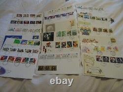 200+ ROYAL MAIL FIRST DAY COVERS. 1971-1990s, ALL UNADDRESSED/OR IN PENCIL