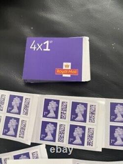 200 sealed pack Genuine Royal mail 1st-class barcoded stamps for UK postage b