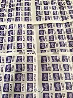 200 x New Royal Mail 1st Class Stamps. Bar Coded, Self Adhesive. Face Value £190
