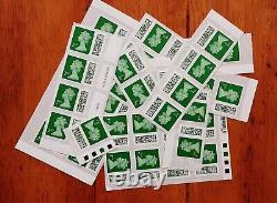 200x Unfranked 2nd Class Stamps Brand New Barcoded