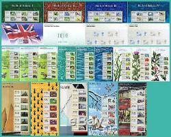 2010 2016 Set of 21 Post and Go Stamps Presentation Packs P&G 2-22
