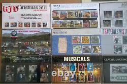 2011 GB Stamps 13 Presentation Packs + 3 Mini Sheets