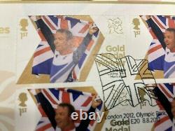 2012 Olympics London Gold Medal Winners Sheets Royal Mail FULL SET 29 + EXTRAS