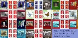 2013- 18 Royal Mail PM35- PM64 Full 6 Years 30x Retailer Stamp Cylinder Booklets