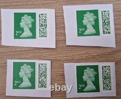 2nd Class Barcoded Barcode Unfranked stamps on paper x 1000