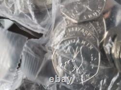 37 bags 50p Coin 2018 2017 sealed post office Uncirculated Bags Paddington