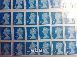 400 X 2nd class Blue Stamps Peel n Stick