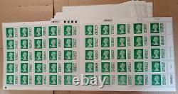 500 2nd Class Barcode Stamps New Unused 10 Sheets Of 50 Face Value £375 Save £65