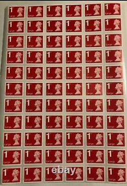 500 X 1st Class Large Letter unfranked Royal Mail Stamps Self Adhesive