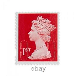 500 red 1st Class Unfranked Postage Stamps Off Paper No Gum Security FV £325