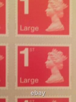 500 x Royal Mail Large Letter 1st Class Stamps self adhesive 1st post