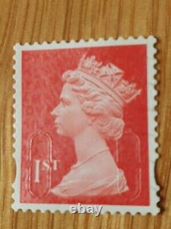 500x Royal Mail 1st Class Red Stamps Off Paper Unfranked Genuine Quality +++
