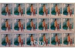 501 X 2nd Class Xmas unfranked Stamps Off paper Peel & Stick FV £330