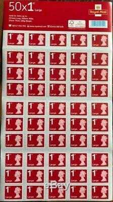 50 x 1st class Royal mail large letter stamps First class UK postage brand new