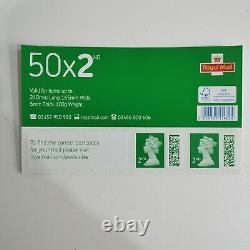 50 x 2nd Class Royal Mail Security BARCODED Stamps