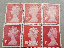 5,000 Royal Mail 1st Class Red Stamps Off Paper Unfranked Genuine Quality
