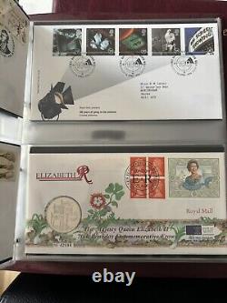 5 x Albums Royal Mail First Day Covers Stamps with Inserts (over 250 inserts)