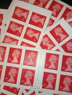 600 x brand new royal mail 1st class stamps 50x unused booklets