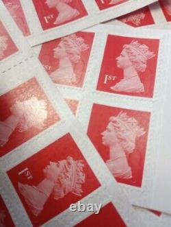 600 x brand new royal mail 1st class stamps 50x unused booklets