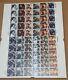 60 Star Wars 1st Class Stamps 2 x Full Sheets Framed (Unused with Borders)