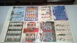 70 x Assorted Smilers Sheets Collection + 2 Royal Mail Smilers Albums