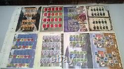 70 x Assorted Smilers Sheets Collection + 2 Royal Mail Smilers Albums