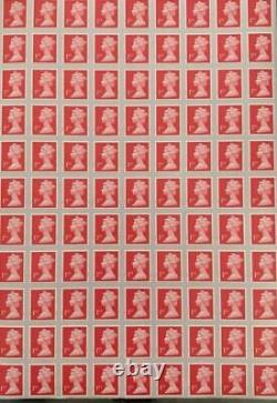 990 x 1st Class Stamps First Unfranked Used With Gum Off Paper