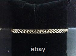9Ct Gold Fancy Link Bracelet 7 1/2inches Long 5mm Wide 3.6g HM London Post-1999
