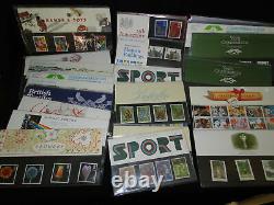 Approx 188 GB Stamps Royal Mail presentation Packs