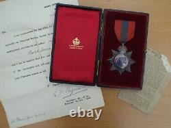 Boxed Imperial Service Medal. Star Shaped. Cheltenham Post office