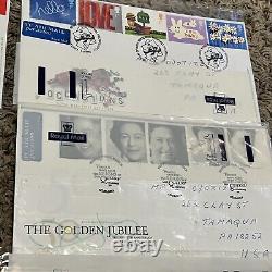 Britain Royal Mail Covers Lot Golden Jubilee, Circus, Sailing Queen Elizabeth II