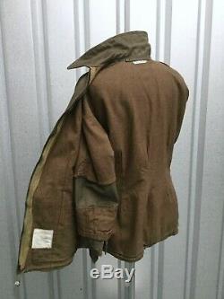 British 1960's Jacket Cold War Jacket Vtg Blanket Lined Combat Post WW2 Jacket