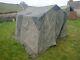 British Army Surplus 9x9 Command Post Canvas Tent, camouflage, painted, good