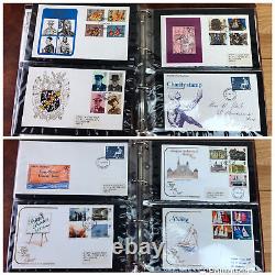 Brown Post Office First Day Covers Album With 70 x First Day Covers 1969 1978