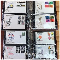 Brown Post Office First Day Covers Album With 70 x First Day Covers 1969 1978