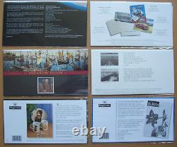 Bundle 50 Royal Mail Presentation Packs. Roman Britain, Steam, D-Day, Golf, Speed