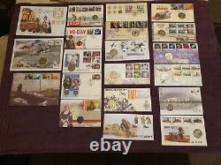 Coin Covers Job Lot of 20 Covers and Royal Mail Medals Mint BU Condition