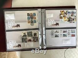Collection of 325 GB FIRST DAY COVERS in 5 Royal Mail Folders 2006 to 2019 incl