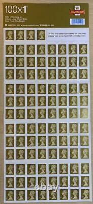 Collector Rare 17/11/10 -0417788 -100 1st First Class Stamps S/A Business Sheet