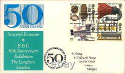 FDC FIRST DAY COVER ISSUE STAMPS UK ROYAL MAIL BBC 50tH ANNIVERSARY LANGHORN