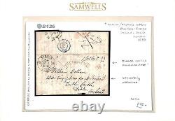 FRANCE CROSS-CHANNEL Cover IRISH SEA MAIL Vernon Arched Foreign Paid 1838 B126