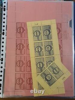 Folder Containing A Large Collection Of 1971 Postal Strike Post Stamps