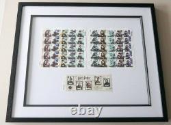 Framed Harry Potter Royal Mail 2018 Stamp Sheets 24 x 20