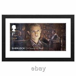 Framed Royal Mail Collectable Stamps Gallery Print Sherlock A Study in Pink